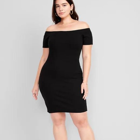 Old Navy Dresses & Skirts - NWT Old Navy Fitted Off-The-Shoulder Rib-Knit Mini Dress for Women